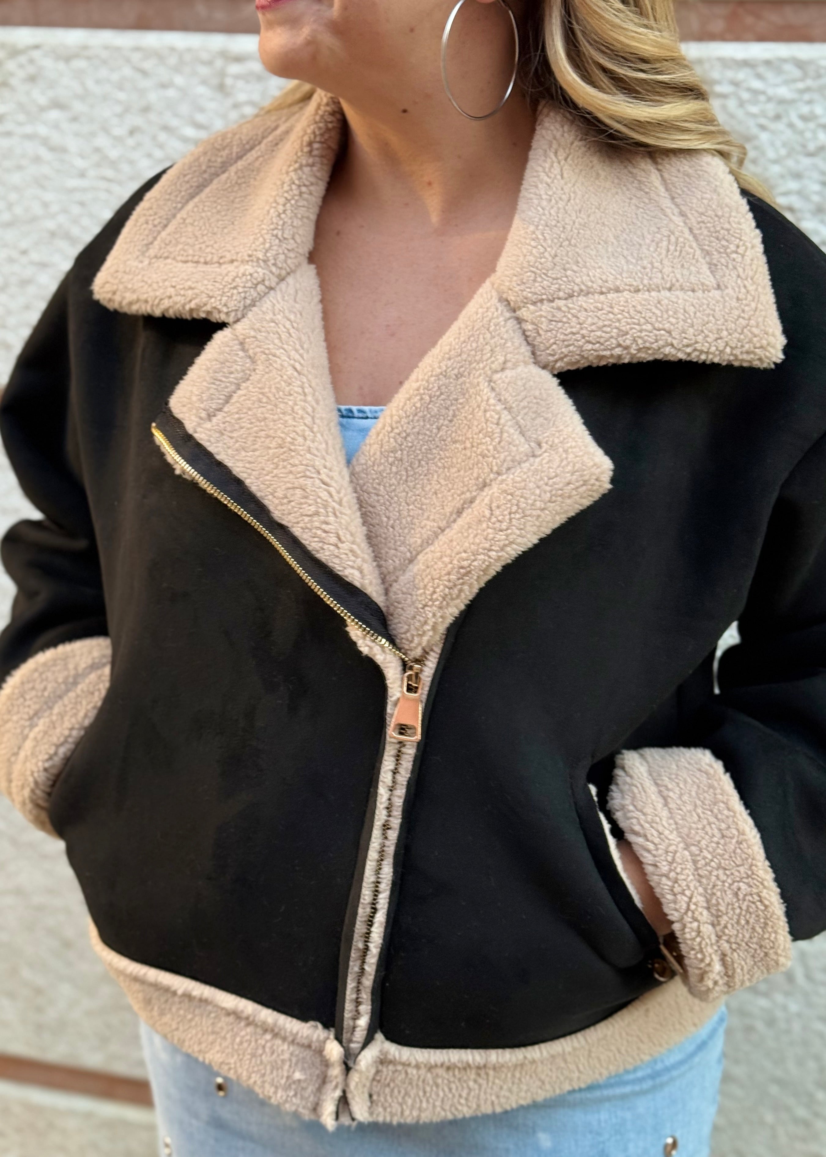 JE-NE - Giacca montone corto donna