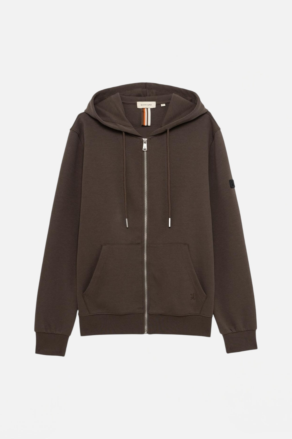 GIANNI LUPO - Felpa con zip e cappuccio uomo