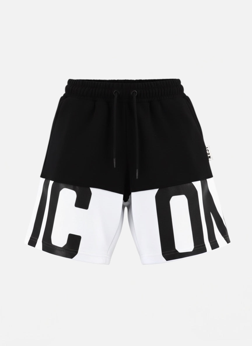 ICON - Bermuda con maxi logo bambino
