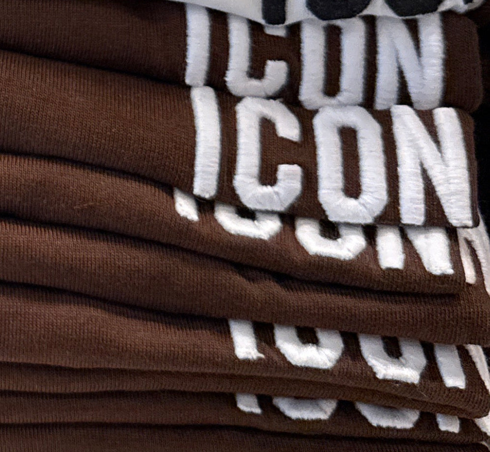 ICON - T-shirt con logo ricamato uomo