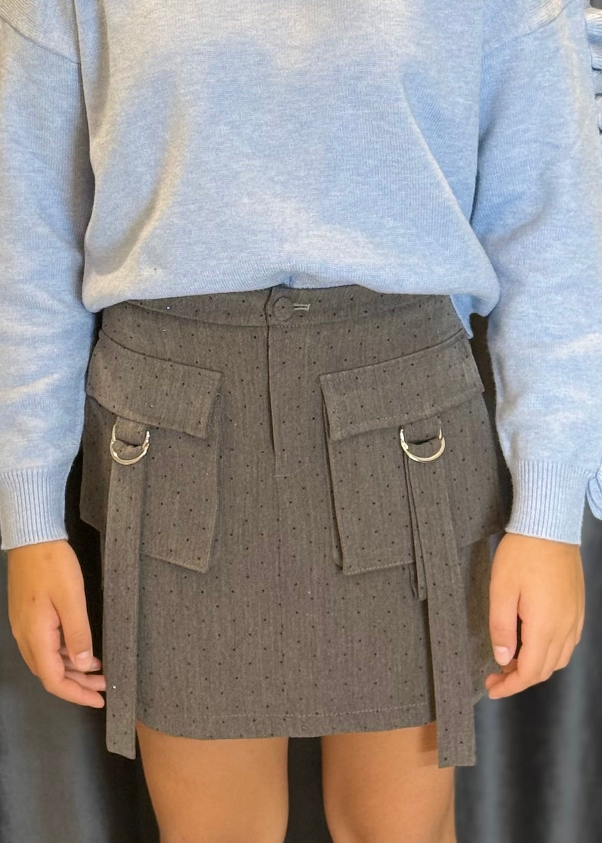 FUN FUN - Gonna cargo con strass bambina