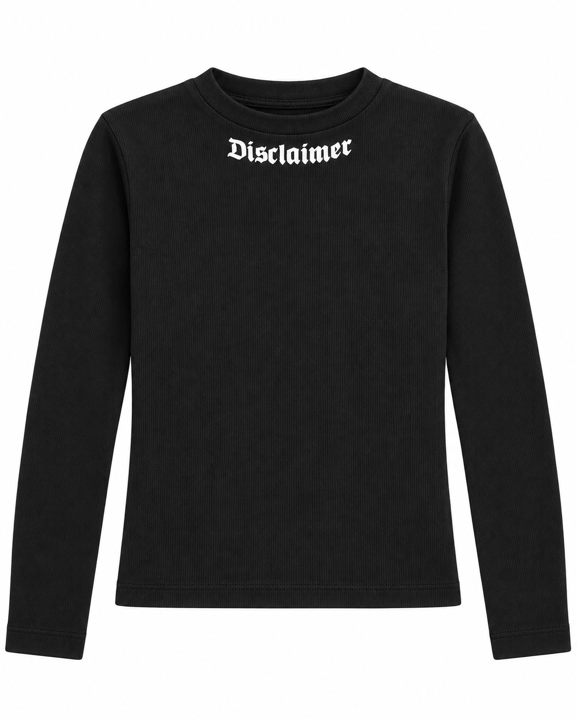 DISCLAIMER - Maglia a costine con logo donna