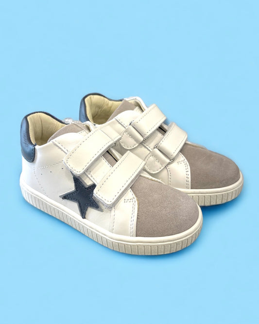 BALDUCCI - PRIMO PASSO - Sneakers bianca e grigia con stella blu bambino