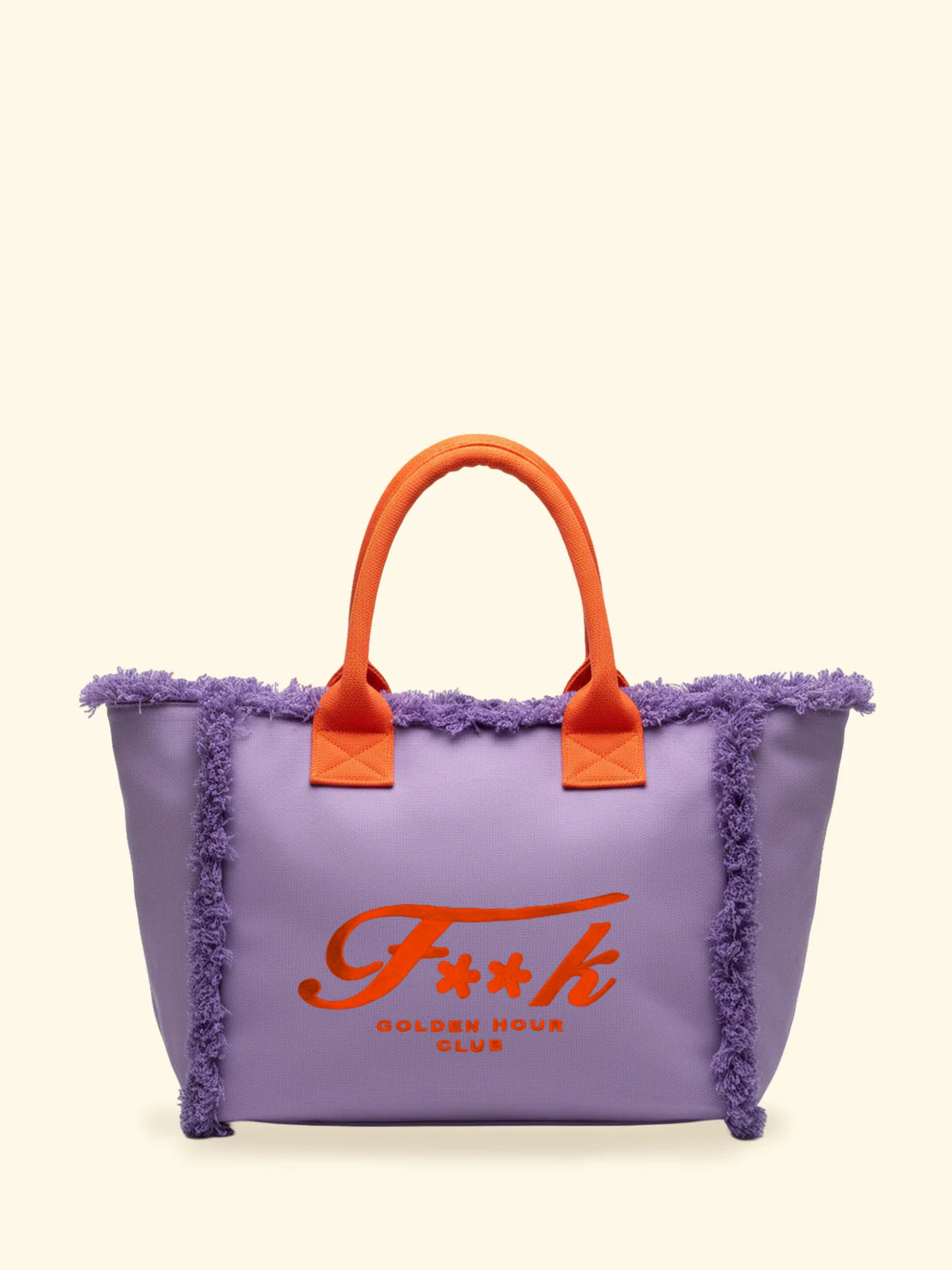 F**K - MAXI bag  bicolor con frange donna