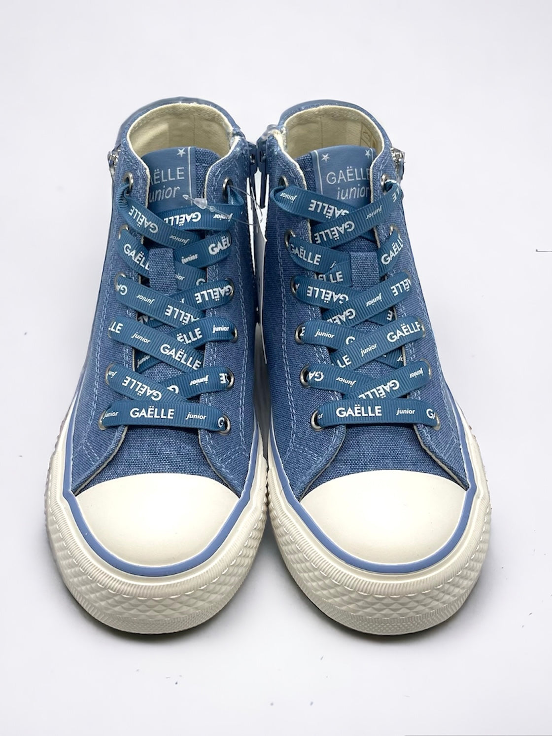 GAELLE - Sneakers in denim con charme a cuore