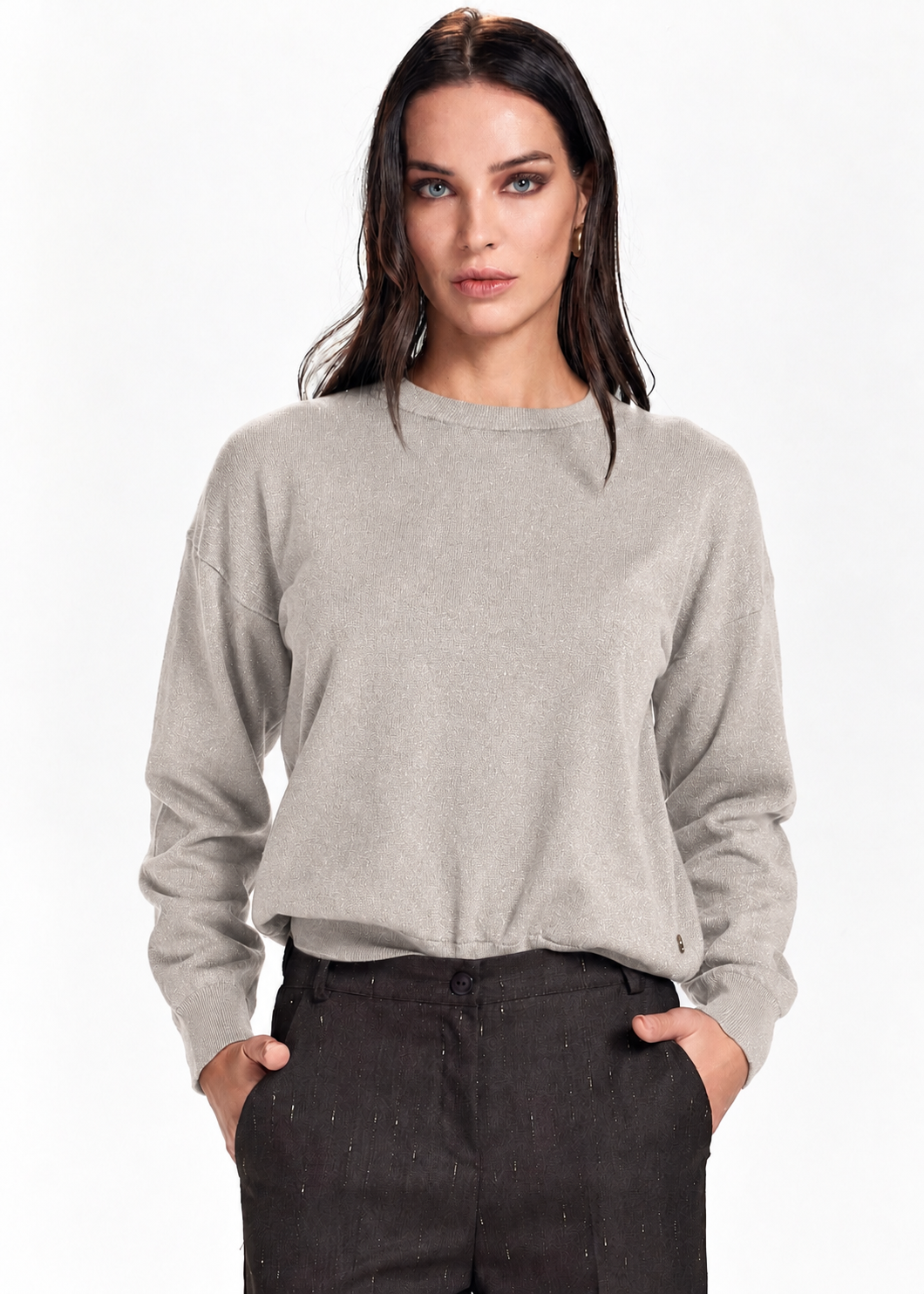 TAKE TWO - Maglia girocollo in lurex donna
