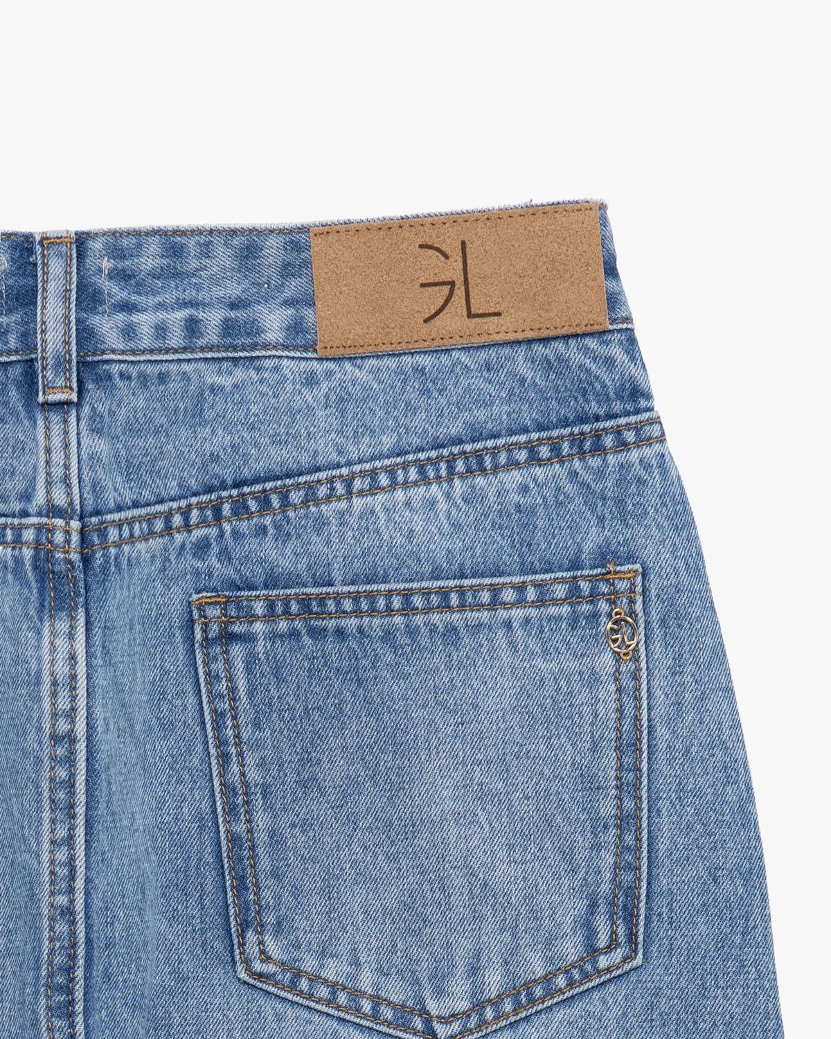 GL FOR HER - Gonna longuette in denim donna