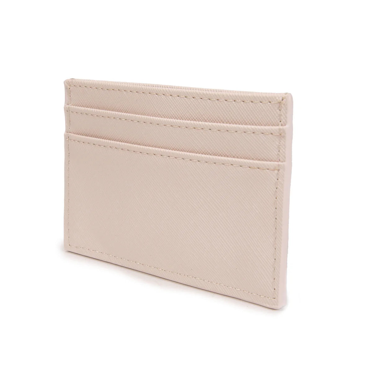 VIVIENNE D - Portatessere beige in saffiano