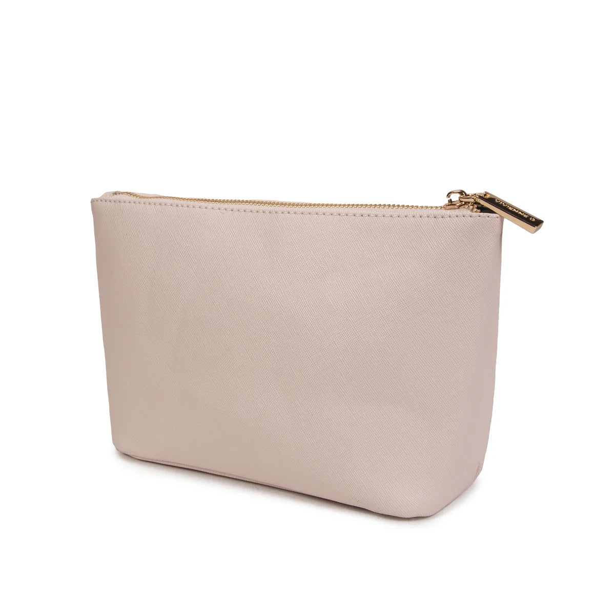 VIVIENNE D - Pochette beauty beige in saffiano