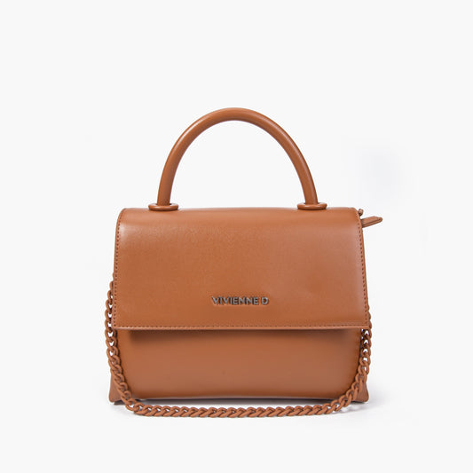 VIVIENNE D -  Daily bag essential cuoio