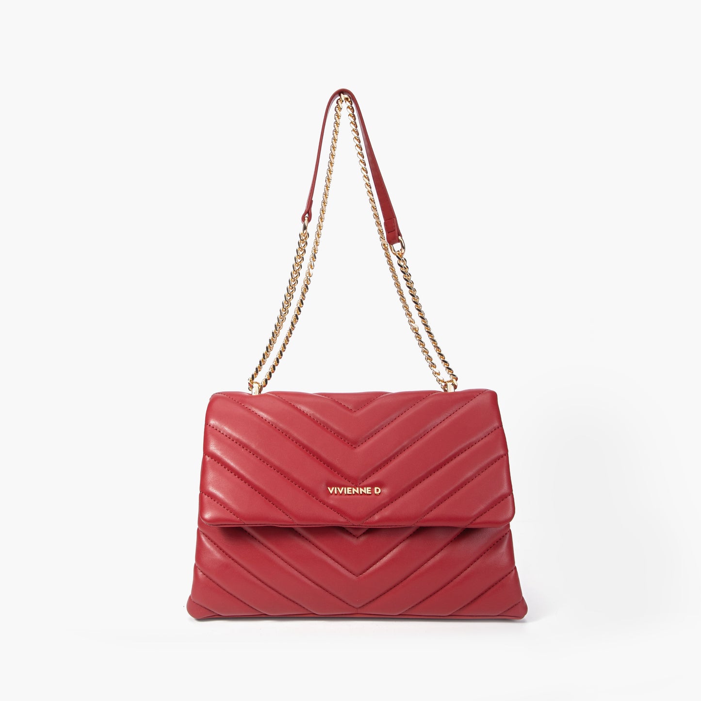 VIVIENNE D - Daily bag matelasse rossa