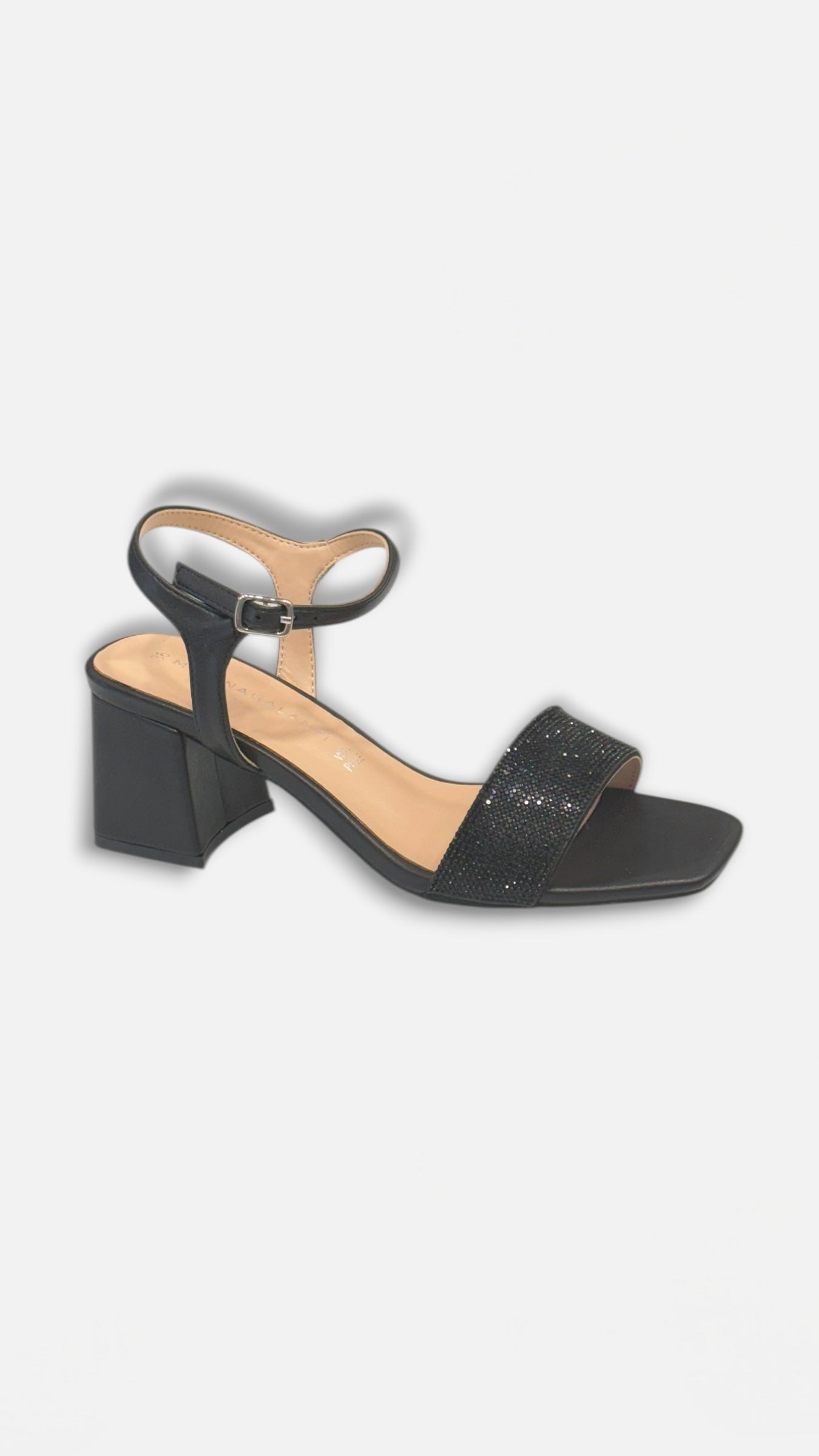 MARINA GALANTI - Sandalo con tacco quadrato nero donna