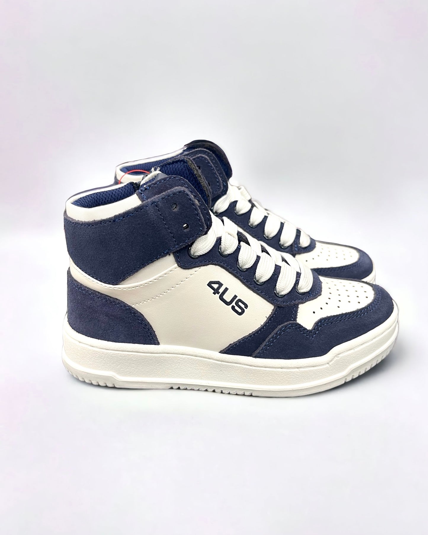 4US BY CESARE PACIOTTI - Sneaker alta blu e bianca