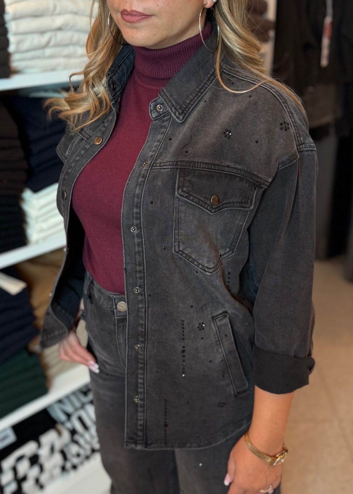 INFLUENCER - Giacca over in denim donna