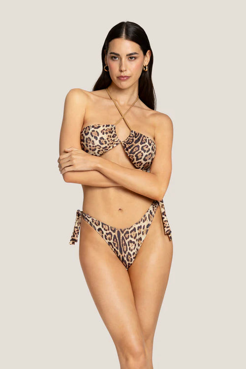4GIVENESS - Bikini fascia incrocio con slip regolabile LEO SOUL donna