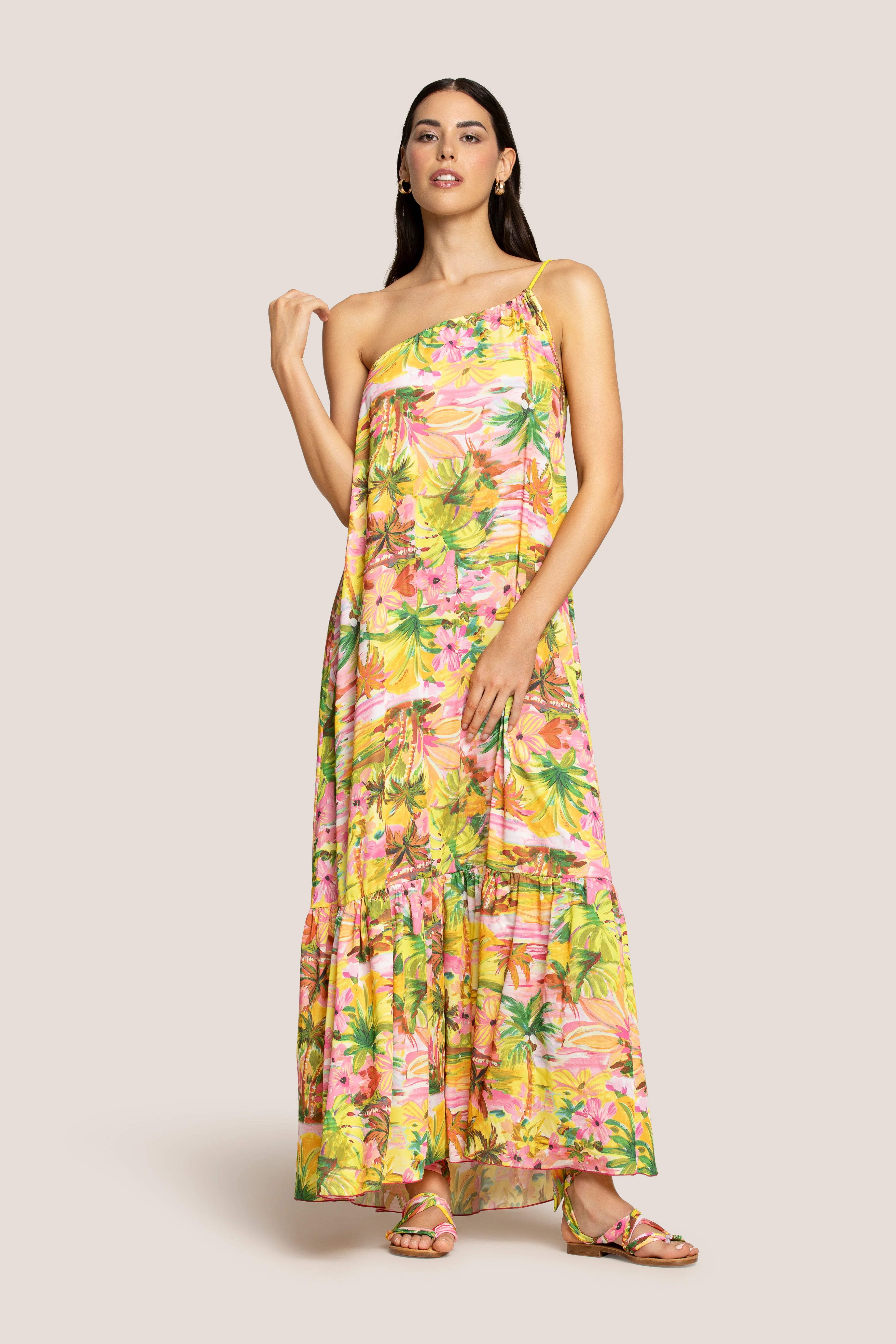 4GIVENESS - Vestito lungo monospalla EDEN SOUL donna