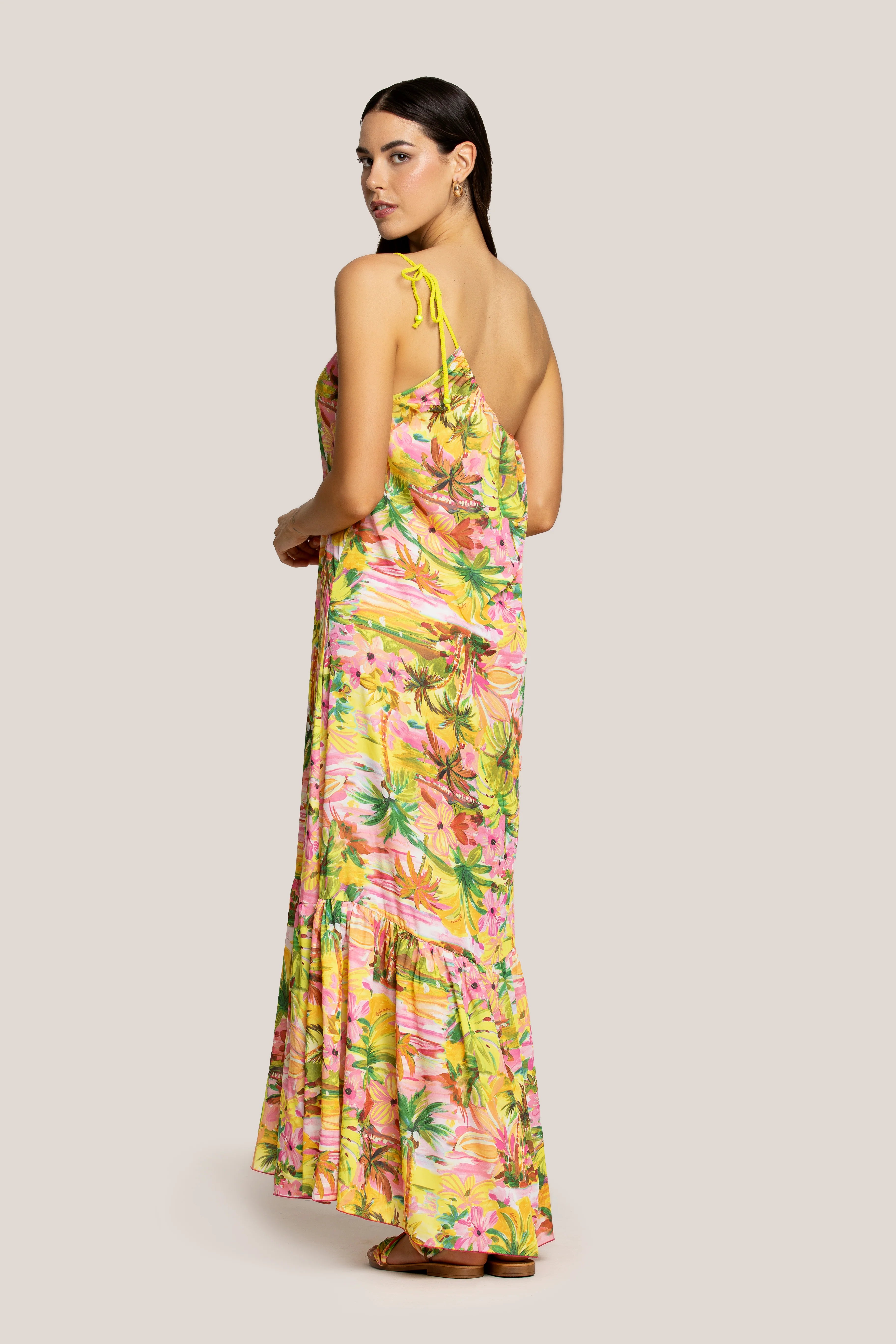 4GIVENESS - Vestito lungo monospalla EDEN SOUL donna