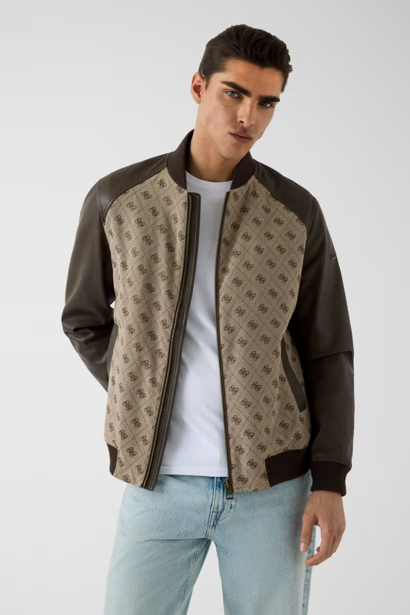 GUESS - Giacca bomber monogramma uomo