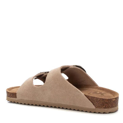 XTI - MEMORY FOAM - Ciabatta beige con doppia fibbia donna