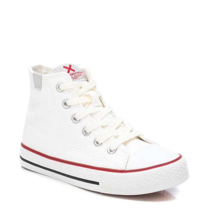 XTI - MEMORY FOAM - Sneakers alta bianca in tela bambino/a