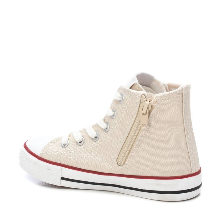 XTI - MEMORY FOAM - Sneakers alta beige in tela bambino/a