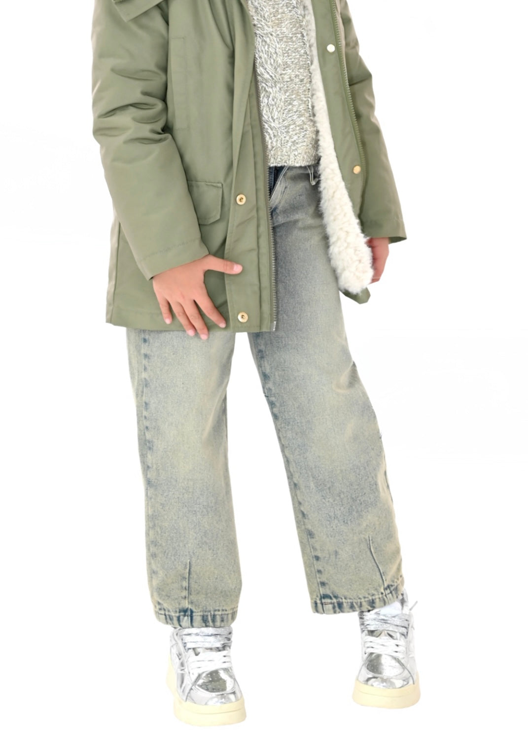 KOCCA - Pantalone denim SIDERALE bambina
