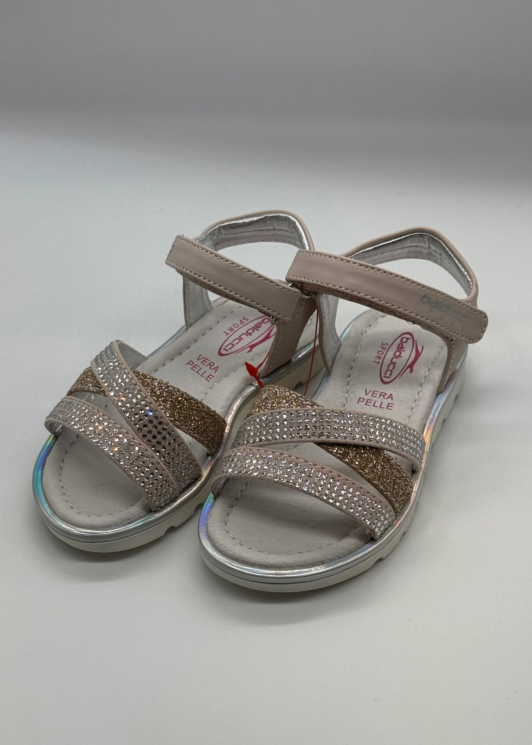 BALDUCCI SPORT - Sandalo rosa con brillantini bambina