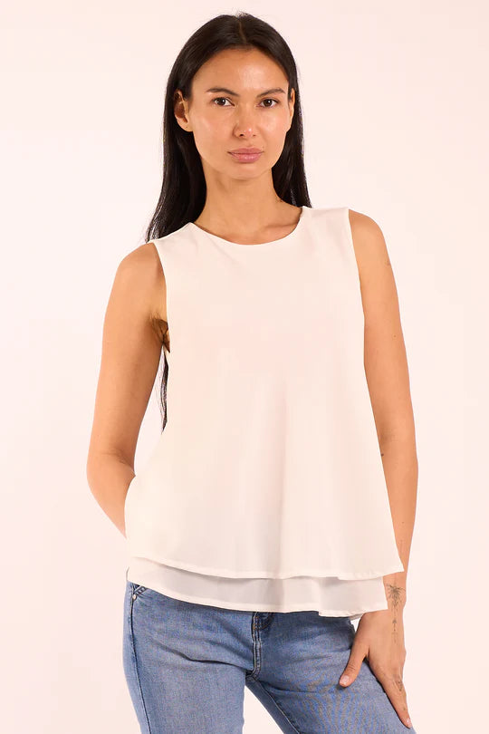 INDOMINA - Canotta bianca donna