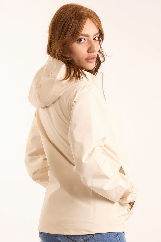 INDOMINA - Giacca panna impermeabile donna