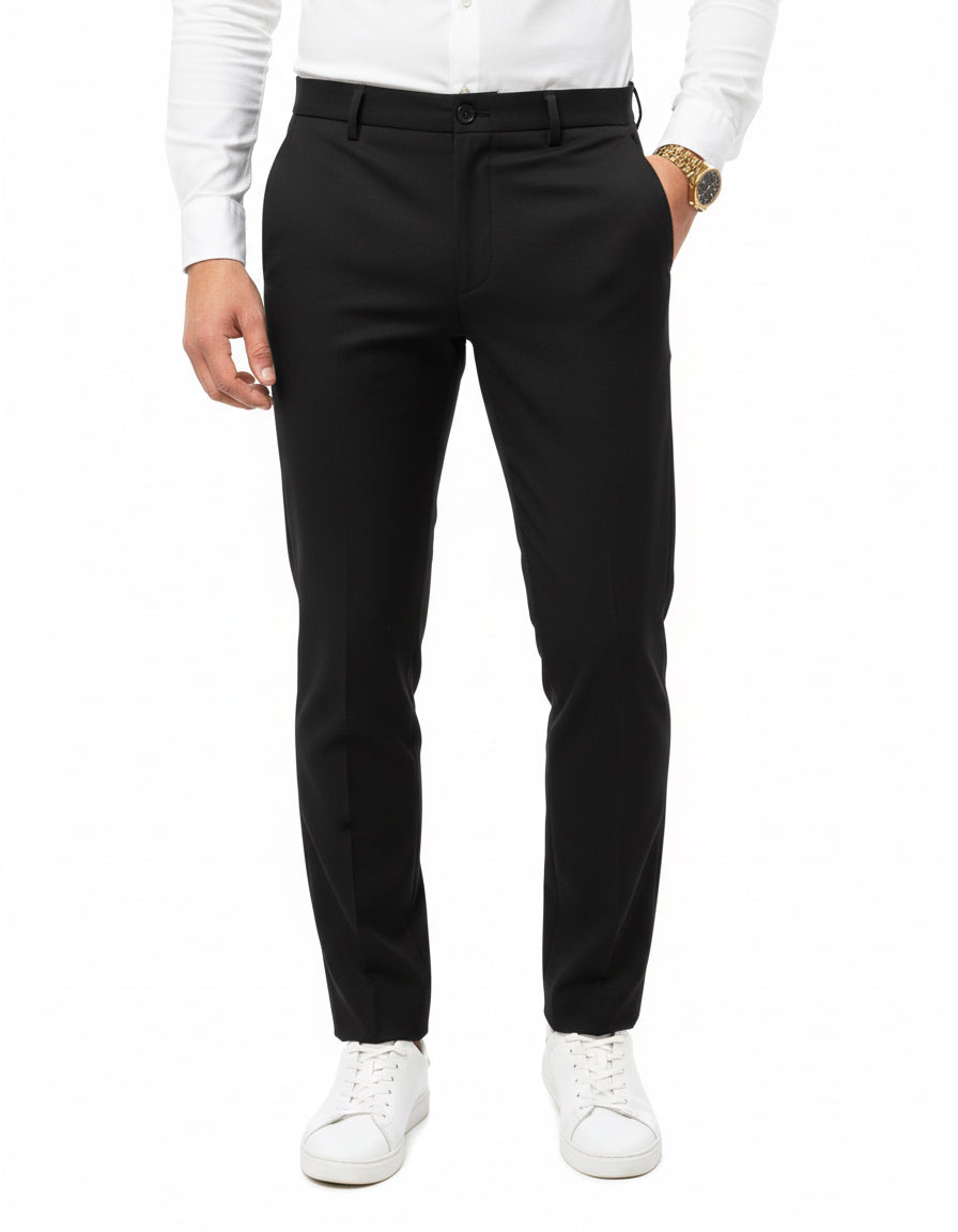 LIU-JO UOMO - Pantalone elegante nero uomo