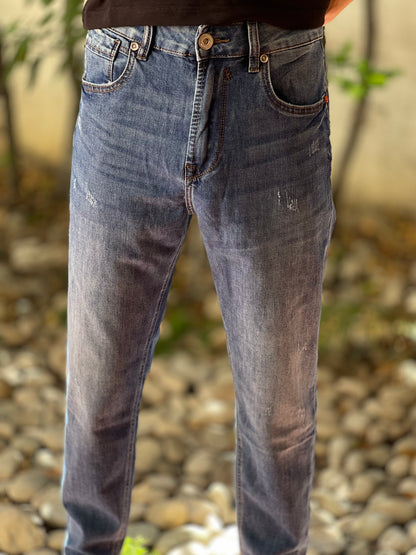 GIANNI LUPO - Jeans blu con strappi uomo