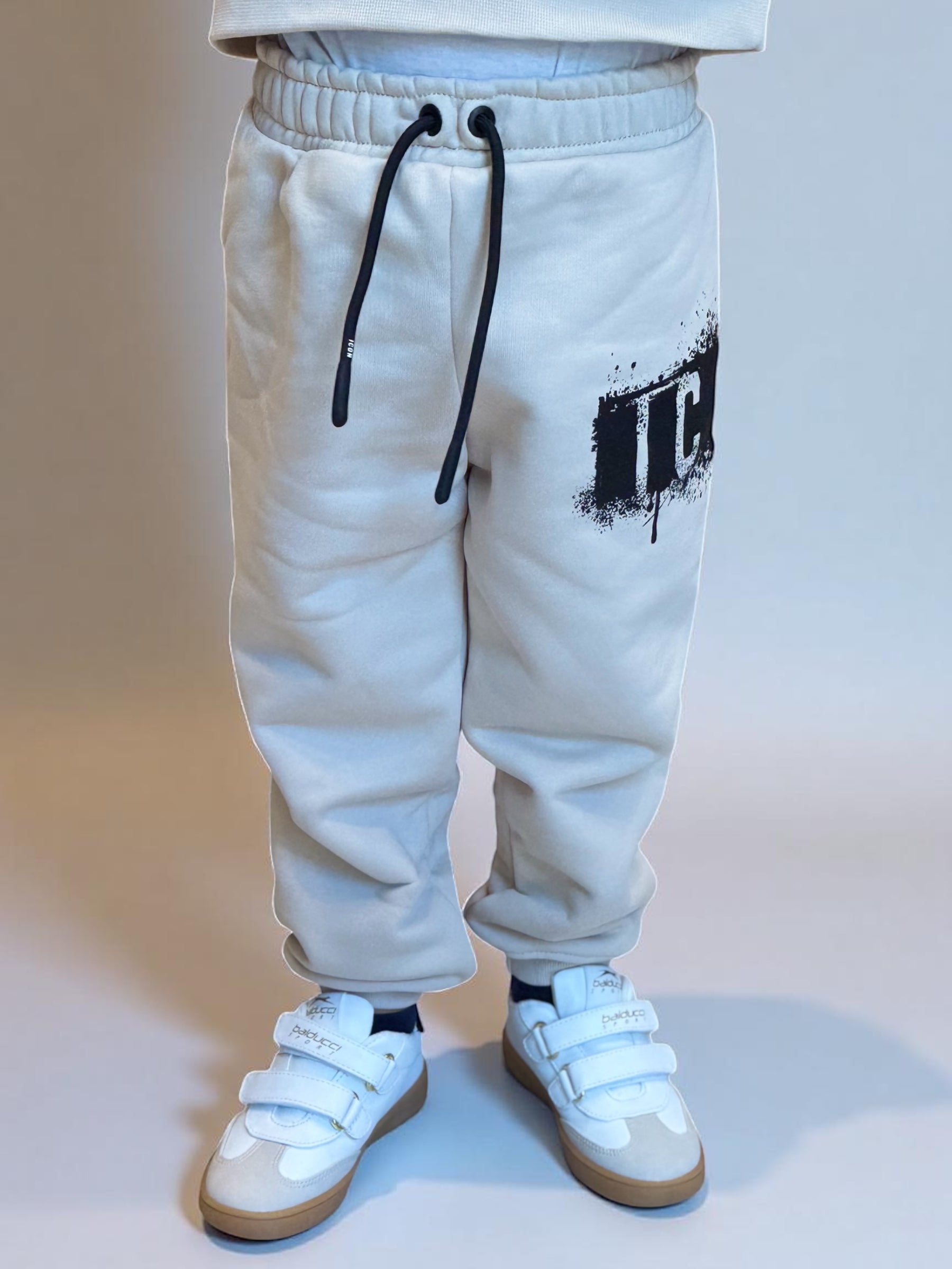 ICON - SET COMPLETO - Felpa e pantalone con logo colature bambino