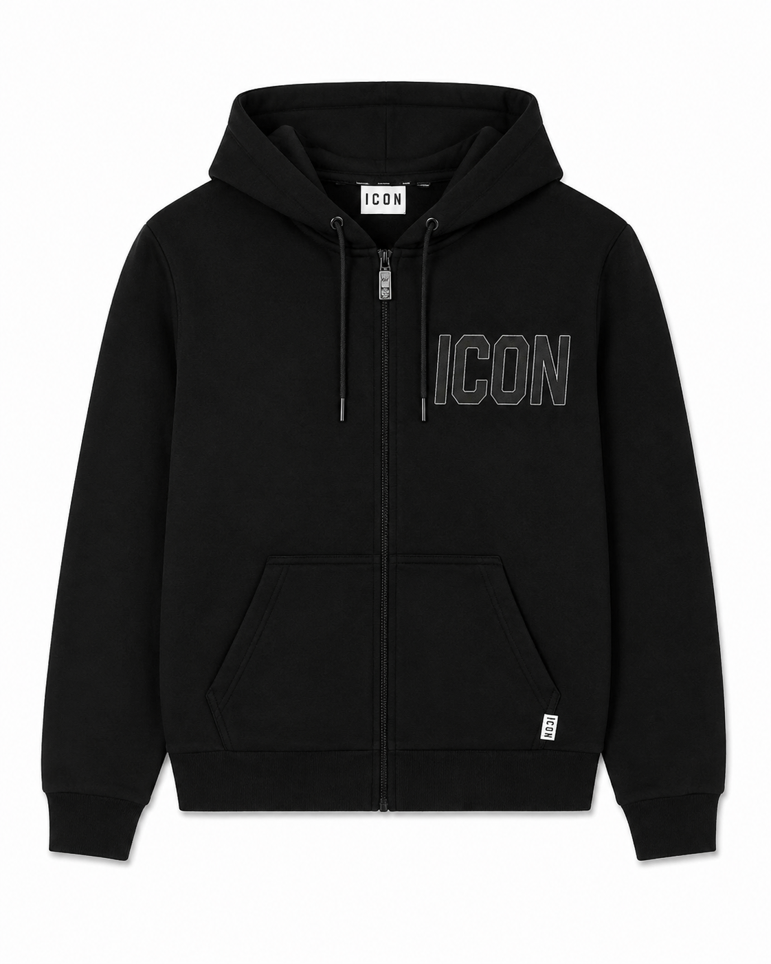 ICON - Felpa con zip e cappuccio bambino