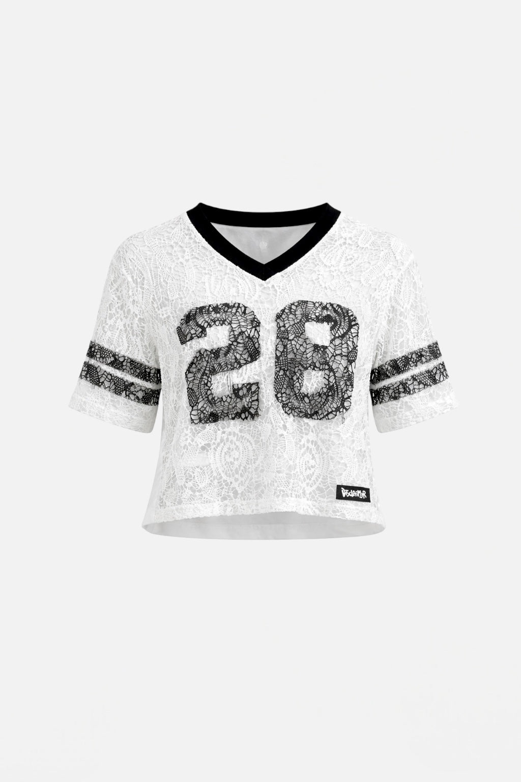 DISCLAIMER - Maglia over in pizzo bambina