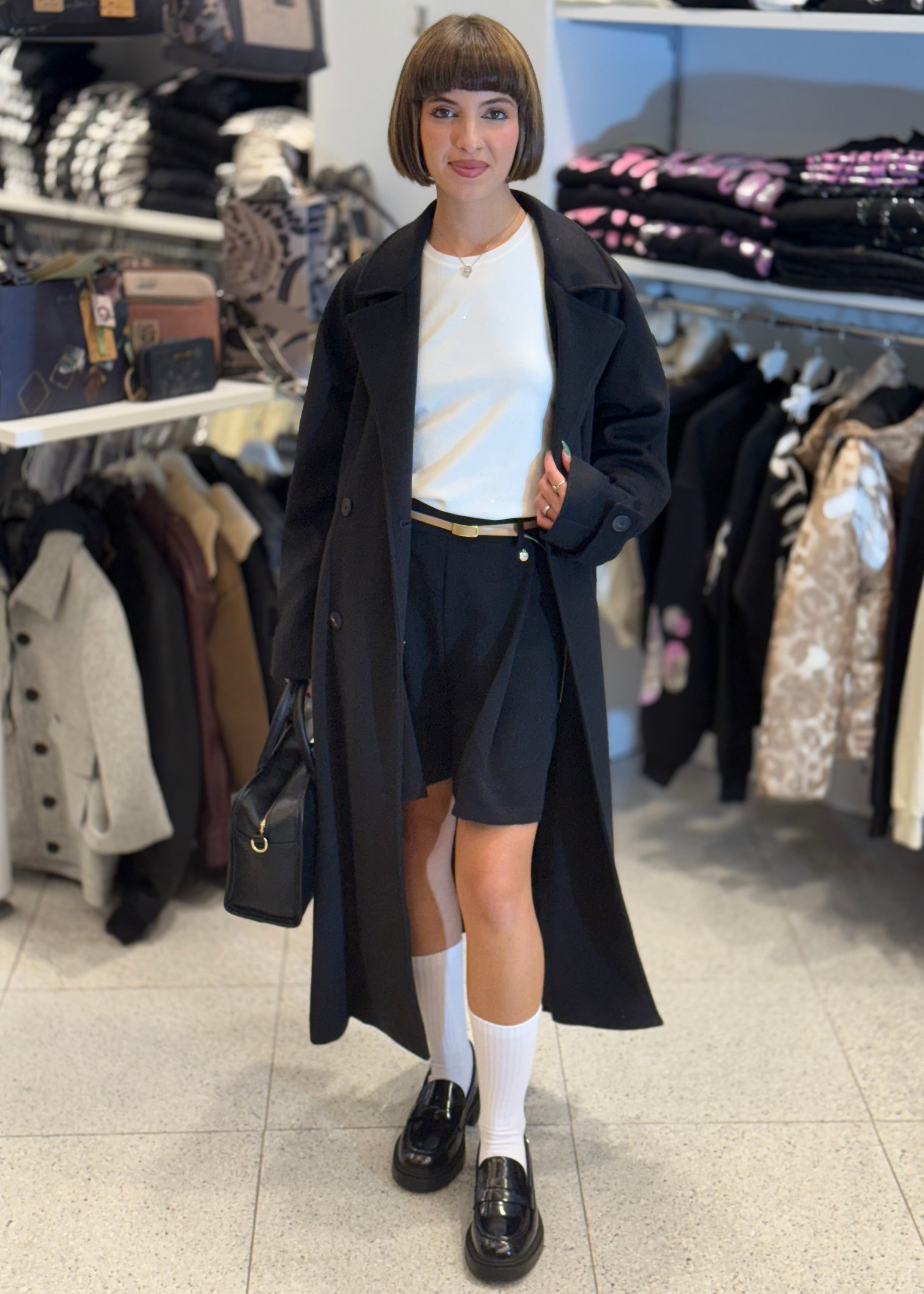 TAKE TWO - Maglioncino girocollo con micro paillettes donna