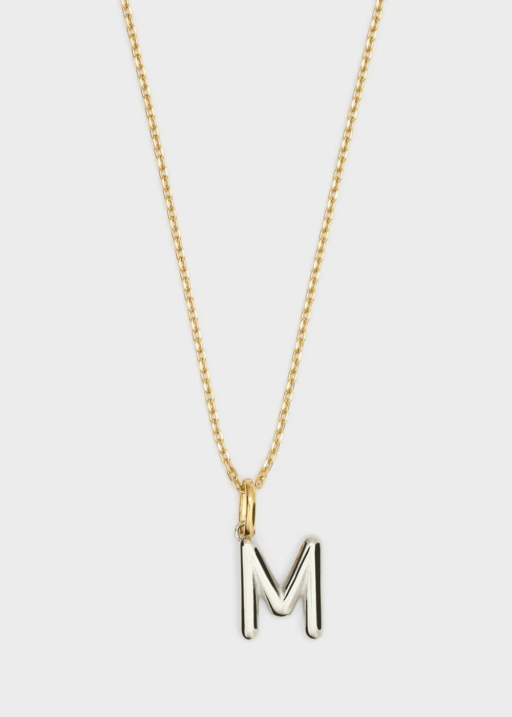 NALI - Collana LETTERING small oro/argento