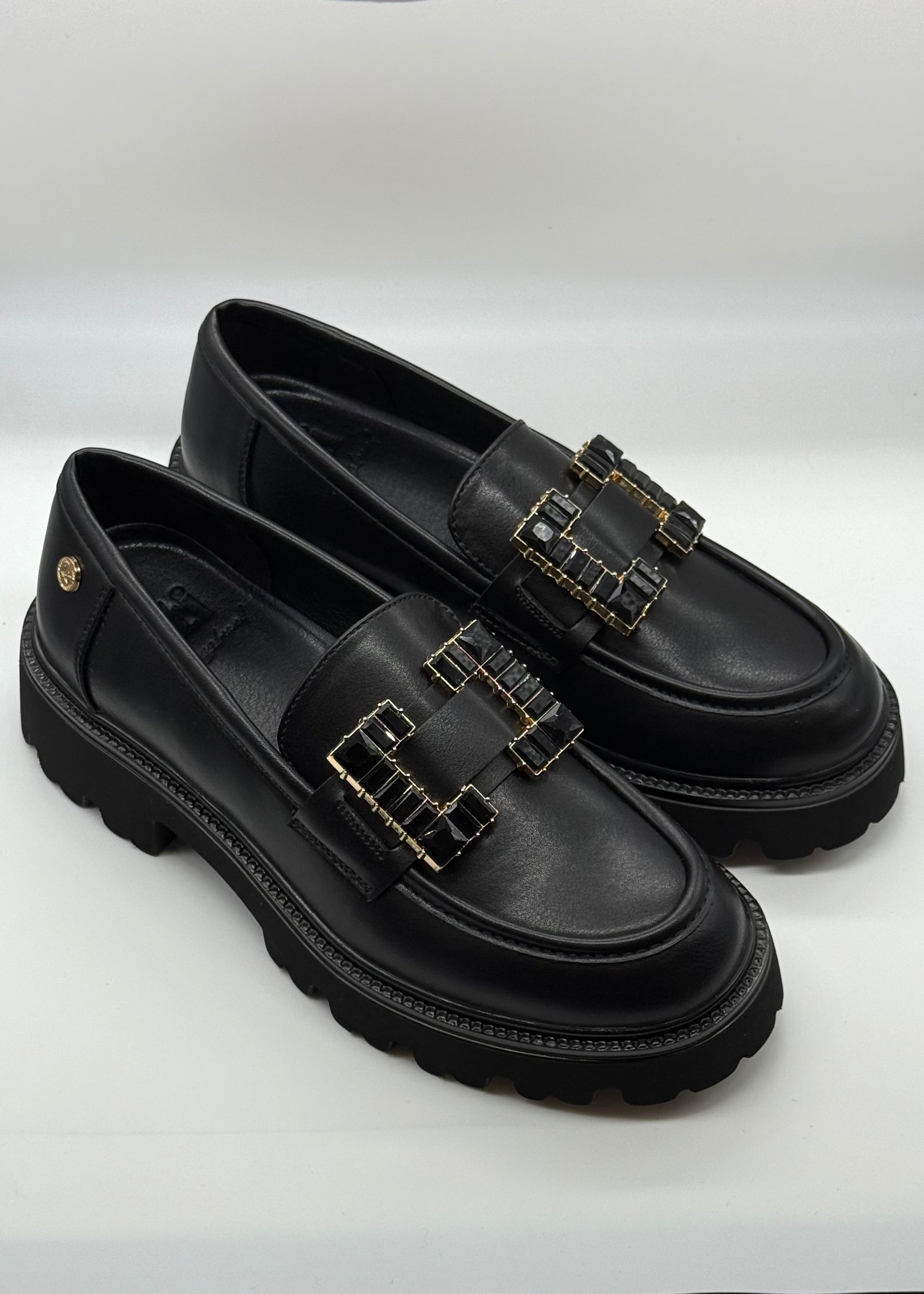 XTI - MEMORY FOAM - Mocassino con pietre donna