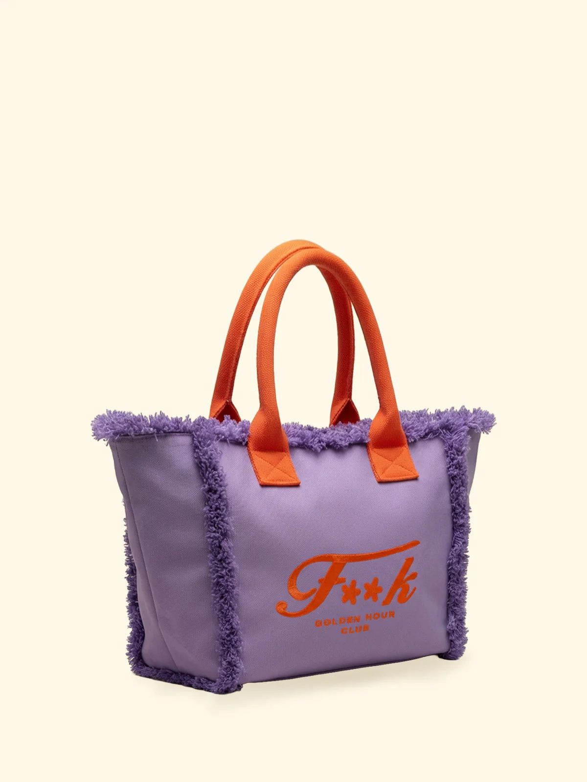 F**K - MAXI bag  bicolor con frange donna