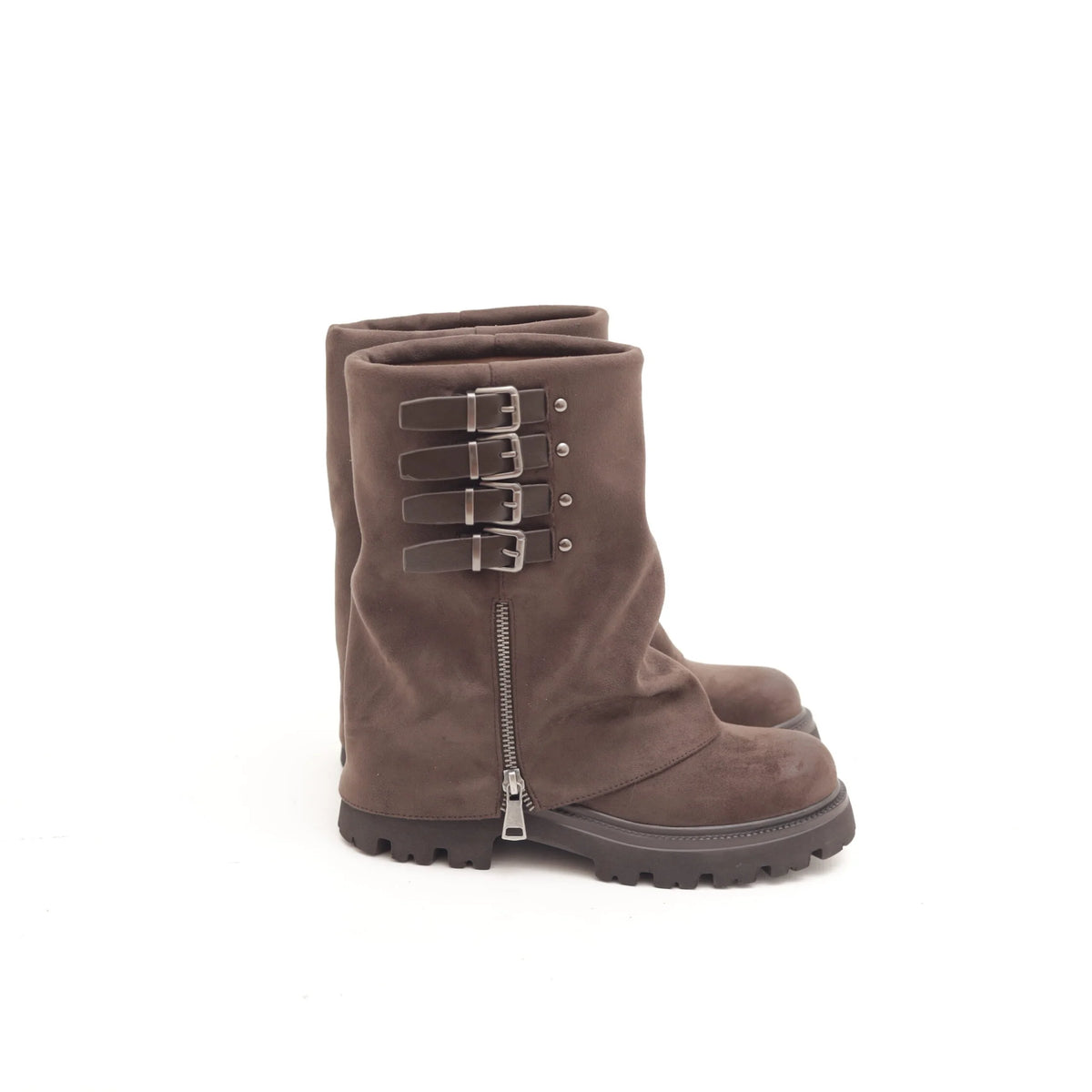 CRICHIC - Stivale con fibie in camoscio donna