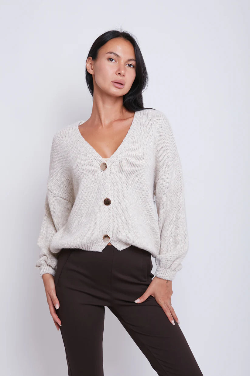 INDOMINA - Cardigan con bottoni oro donna