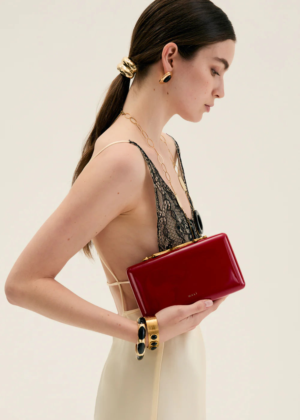 NALI - Clutch MOLLY in vernice donna