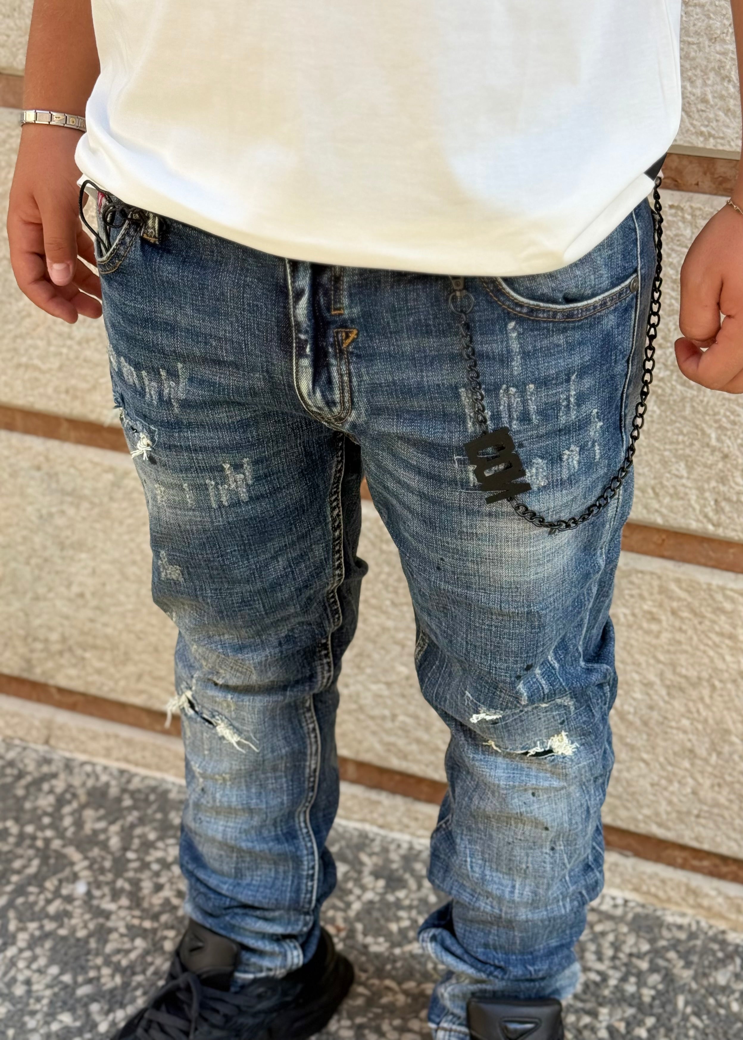 ICON - Jeans slim lavaggio scuro uomo