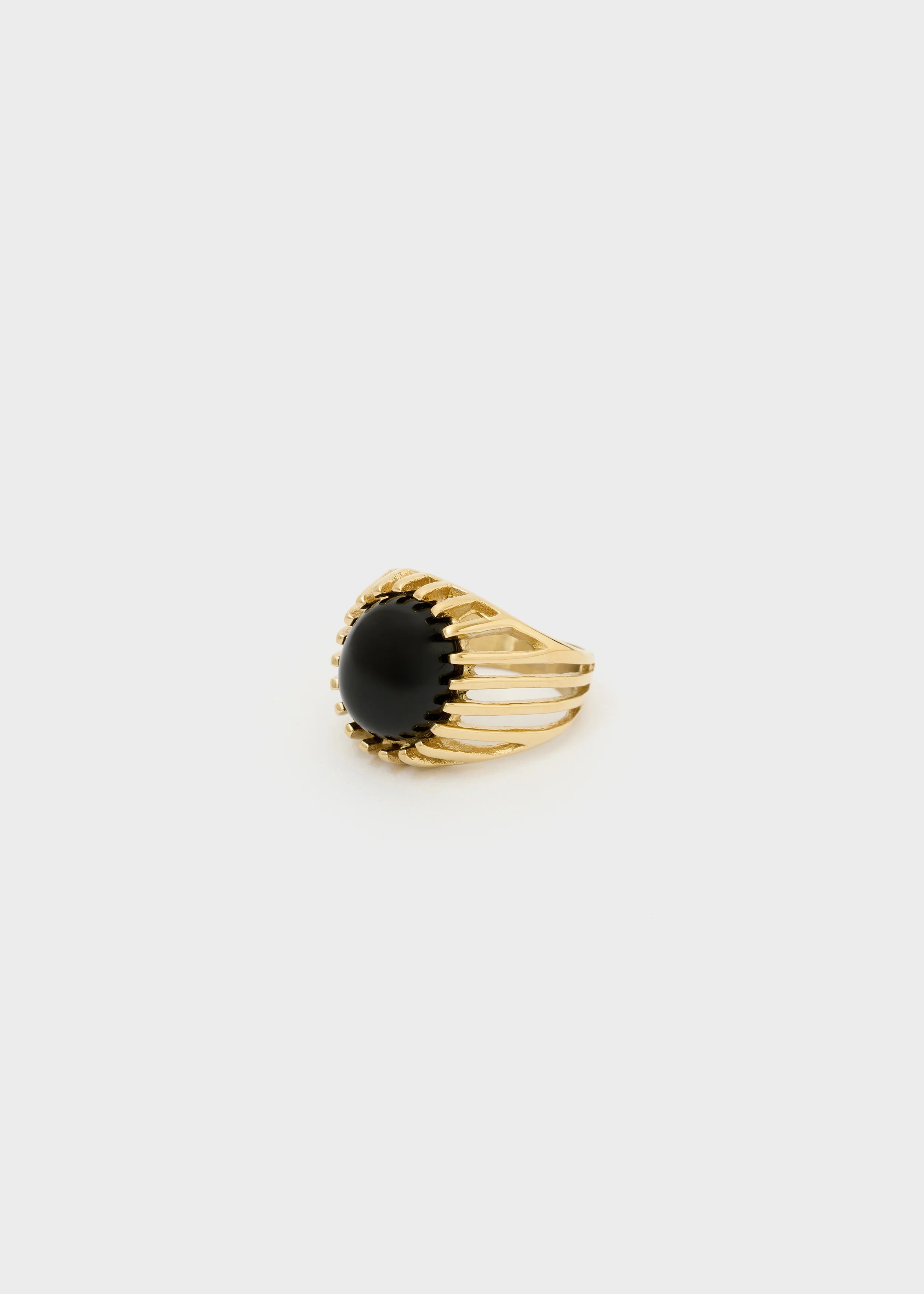NALI - Anello ALINA con pietra nera