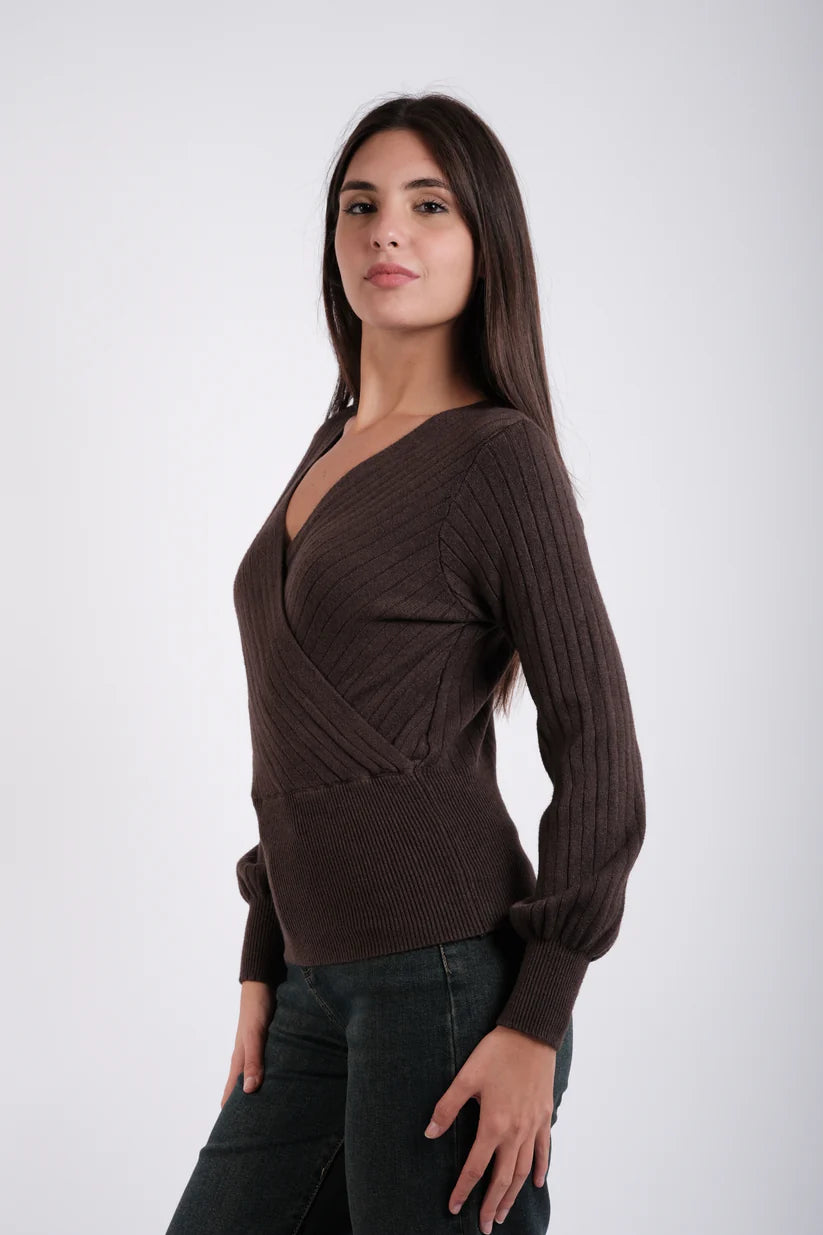 INDOMINA - Maglia incrocio donna