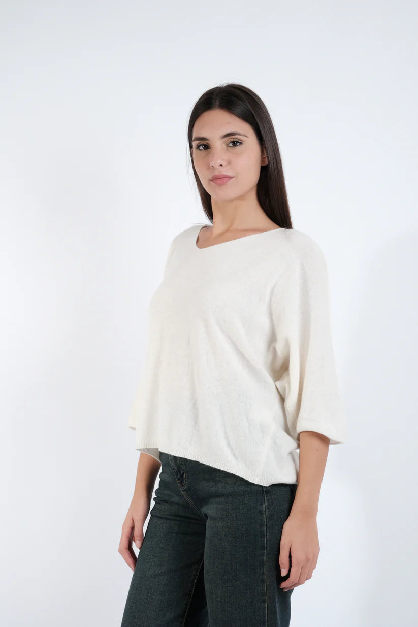 INDOMINA - Maglia con scollo a V donna