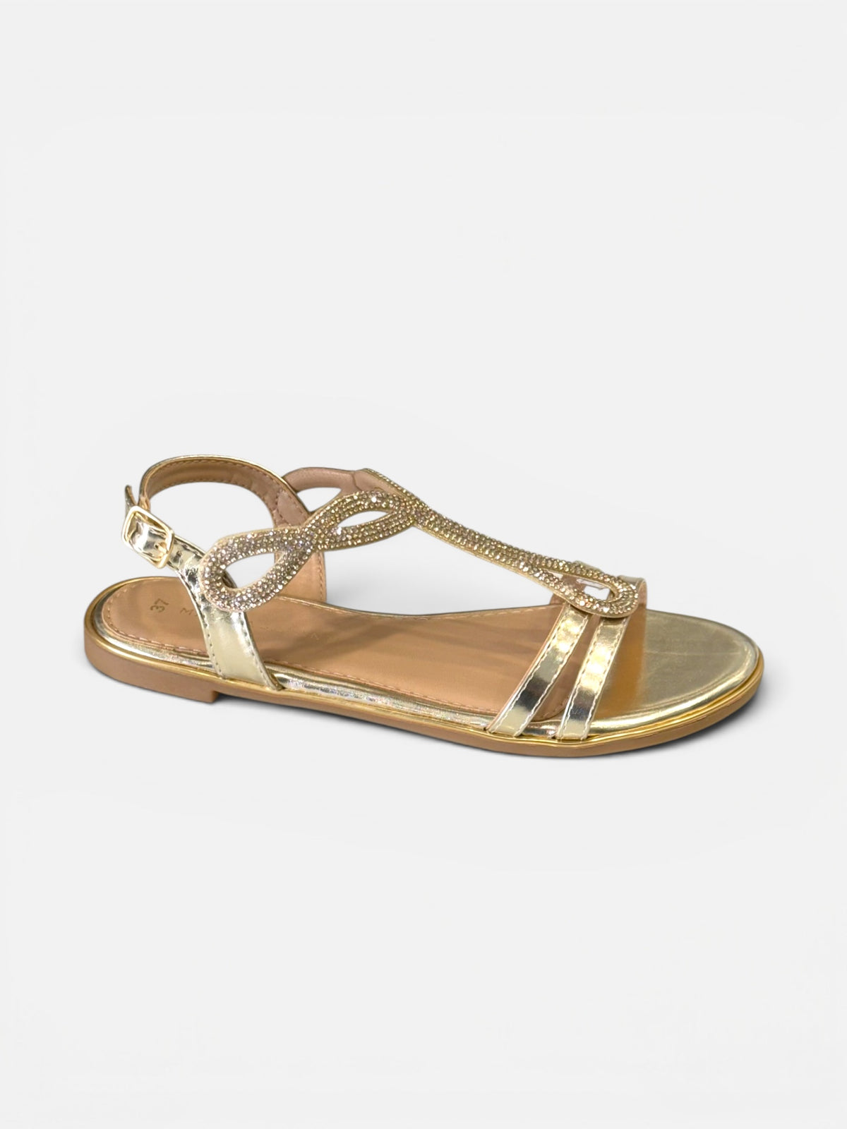 MARINA GALANTI - Sandalo con strass intrecciato donna