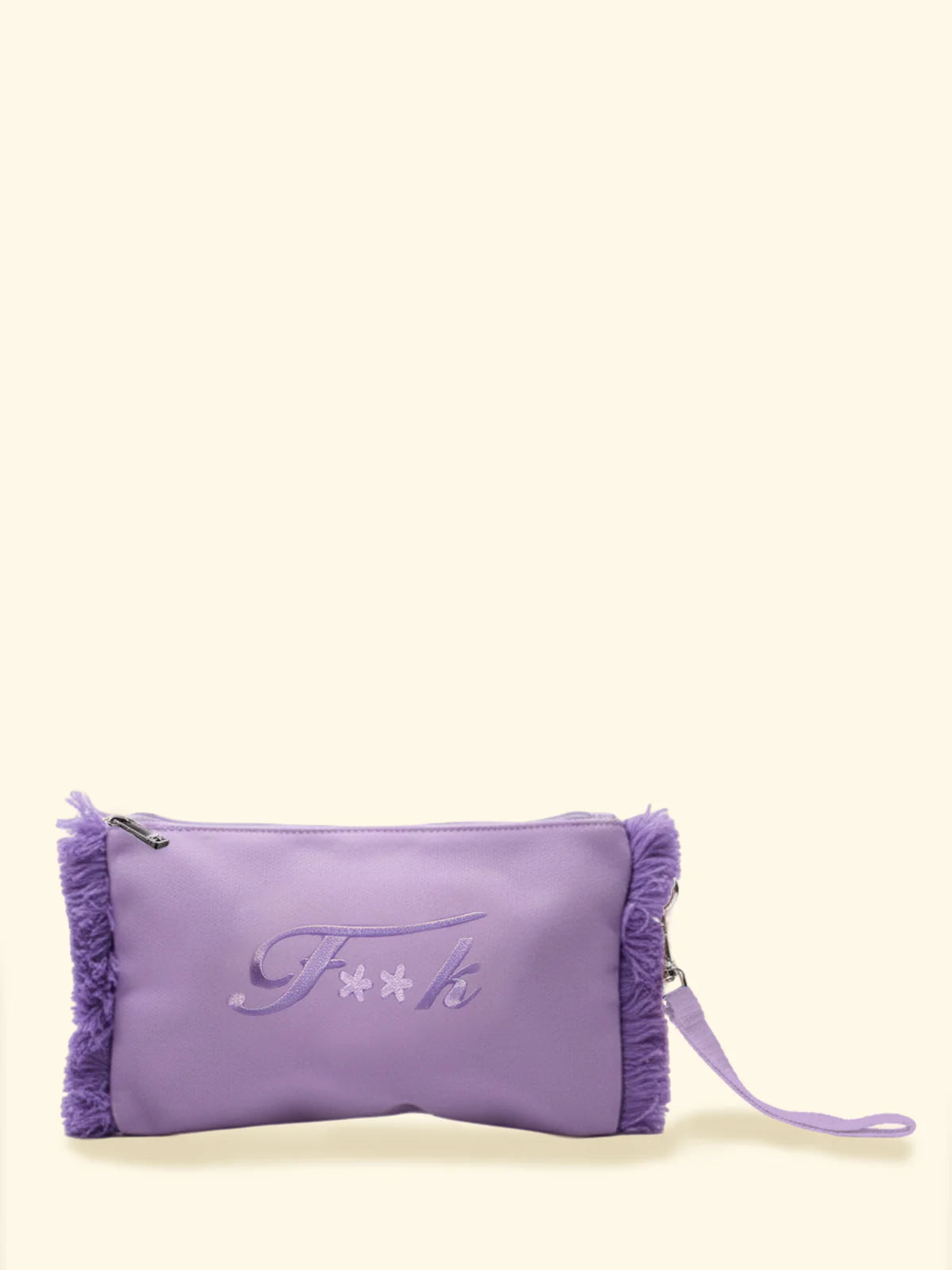 F**K -  Pochette con frange e logo