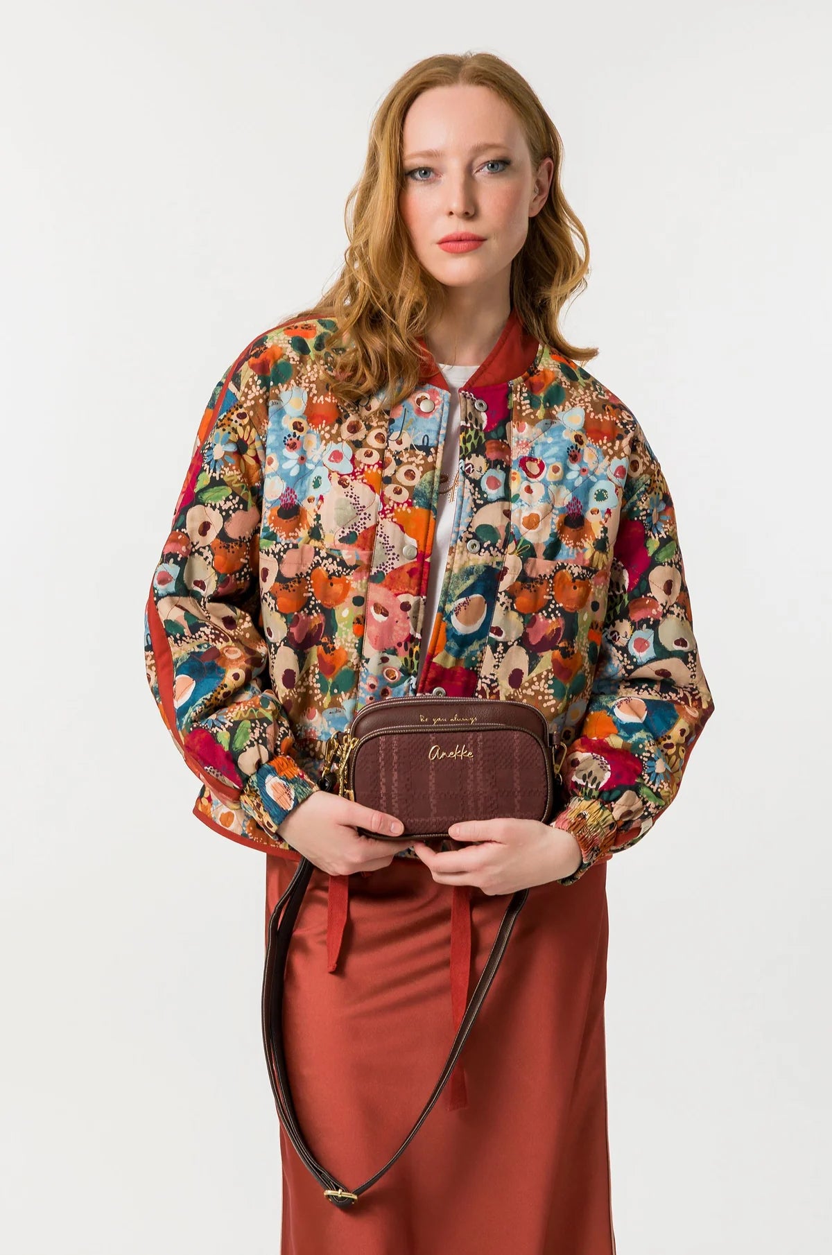 ANEKKE - Borsa a tracolla BURGUNDY