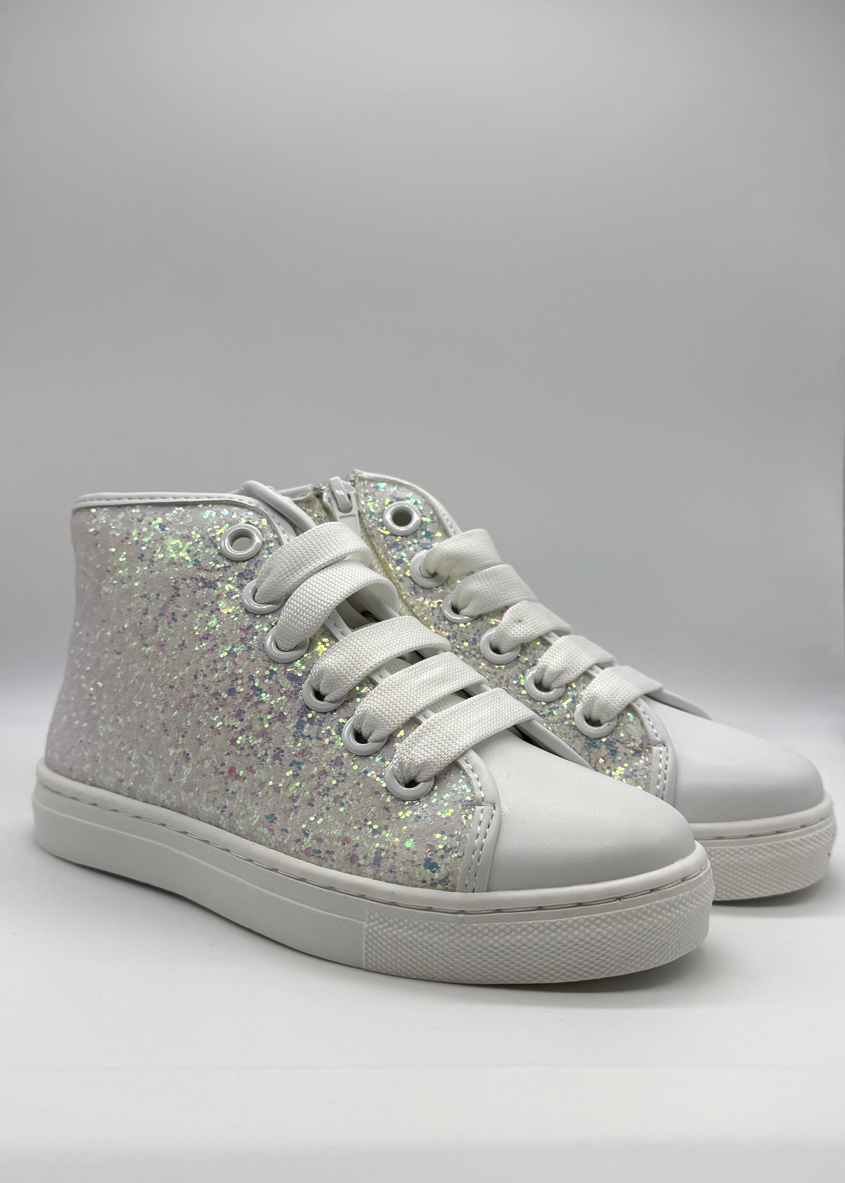 LAURA BIAGIOTTI LOVE - Sneakers interamente brillantinata con logo