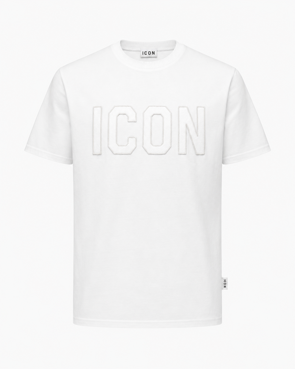 ICON - T-shirt con logo ricamo uomo